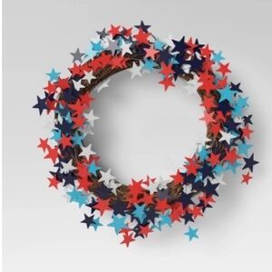 Patriotic star wreath - 17”